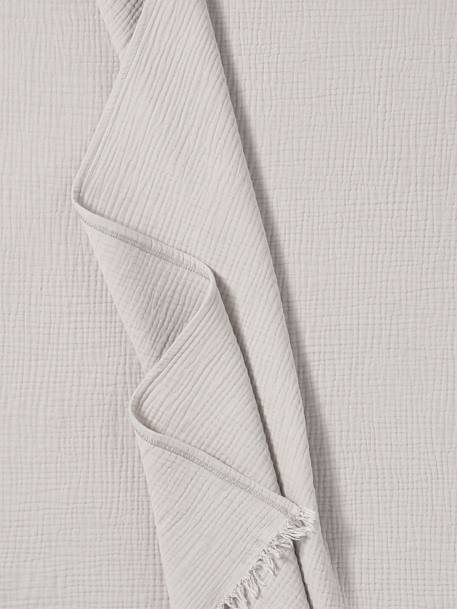 Deken van biologisch katoengaas. blauwgroen+karamel+roze+taupe - vertbaudet enfant 