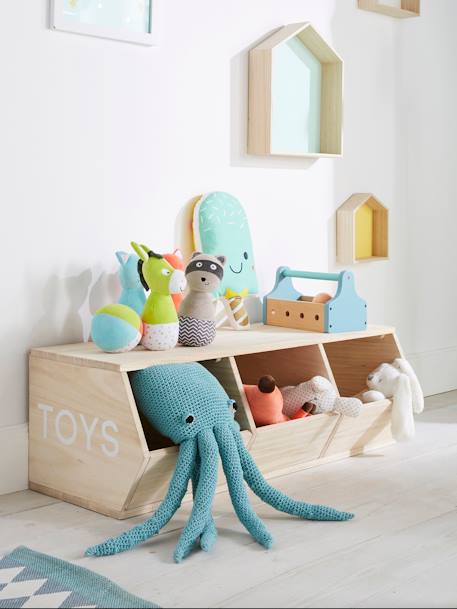 Meuble 3 bacs Toys BOIS - vertbaudet enfant 
