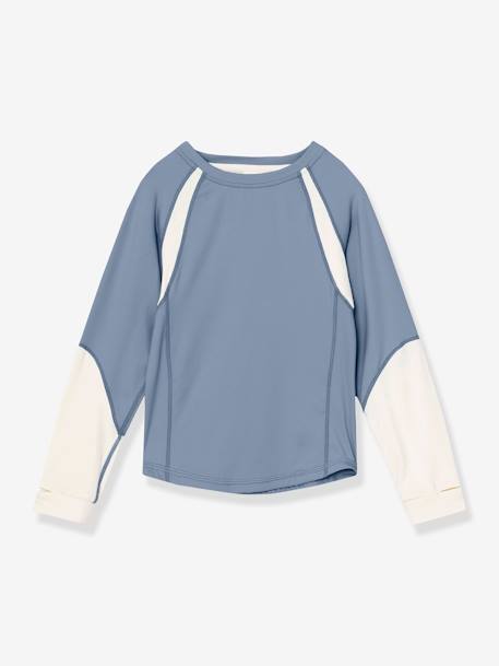 T-shirt fonctionnel MATLENDI bleu grisé+rose - vertbaudet enfant 