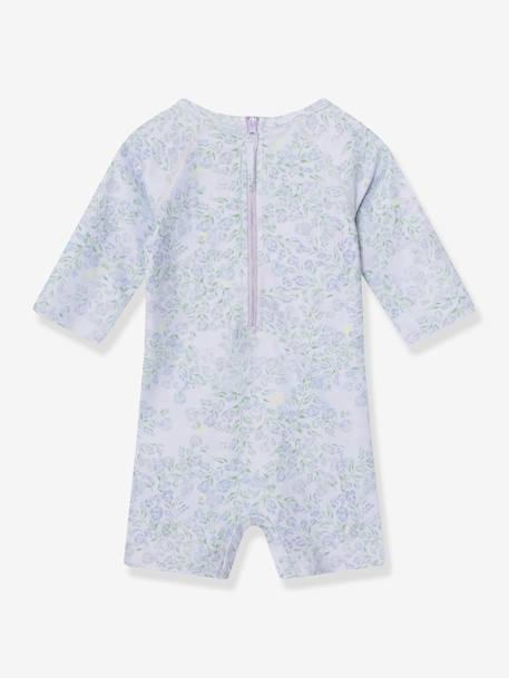 Badpak voor babymeisjes met driekwartmouwen MATGOLDIE MINI A TURE lavendel+meerkleurig - vertbaudet enfant 