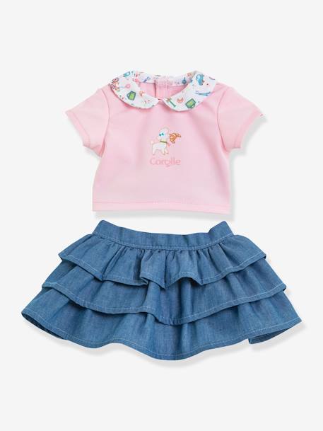 T-shirt & jupe pour poupon un week-end à Paris rose - vertbaudet enfant 
