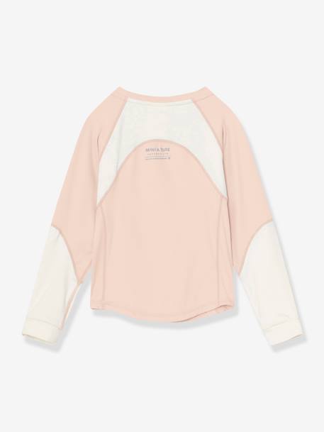 T-shirt fonctionnel MATLENDI bleu grisé+rose - vertbaudet enfant 