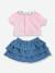 T-shirt & jupe pour poupon un week-end à Paris rose - vertbaudet enfant 