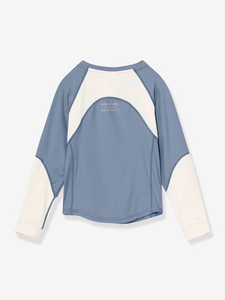 T-shirt fonctionnel MATLENDI bleu grisé+rose - vertbaudet enfant 