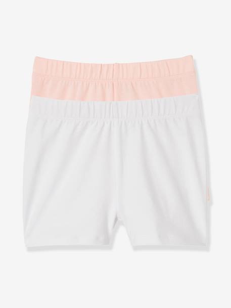 Lot de 2 shorts fille à porter sous robe lot noir+rose - vertbaudet enfant 