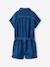 Combishort en jean fille bleu moyen - vertbaudet enfant 