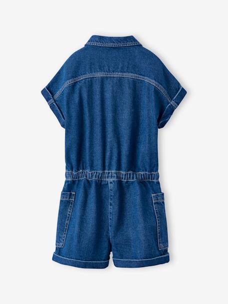 Jeansjurkje voor meisjes JONEN middenblauw - vertbaudet enfant 