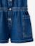 Combishort en jean fille bleu moyen - vertbaudet enfant 