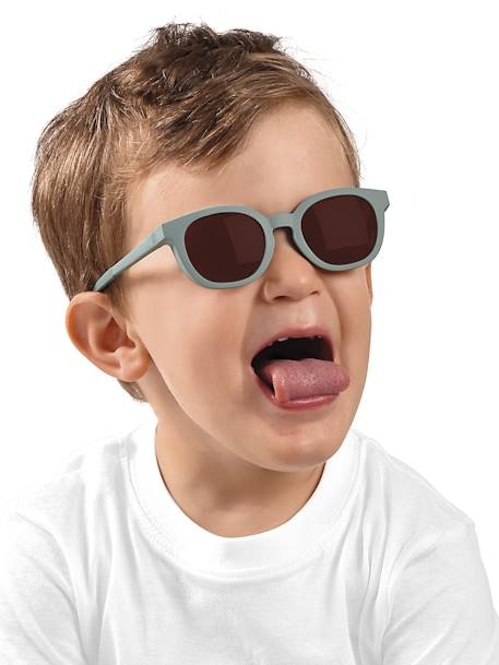 Bril 9-24 maanden SQUARE Lucky BEABA bruin, bedrukt+saliegroen - vertbaudet enfant 