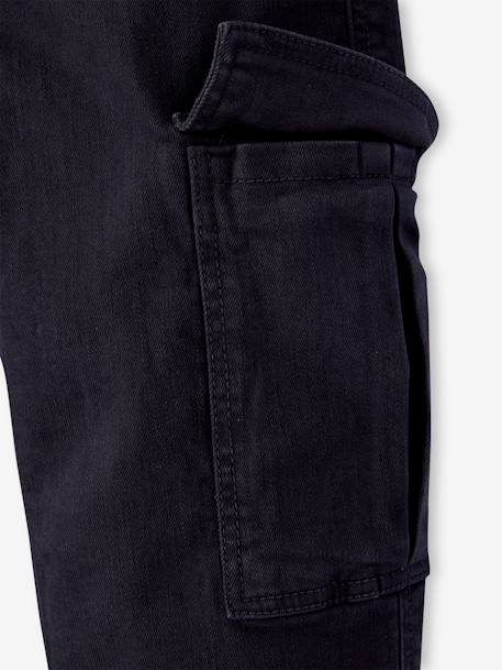 Pantalon cargo fille anthracite+écru - vertbaudet enfant 