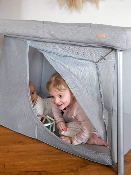 Lit parapluie 3 en 1 Eazy Sleep gris+sable - vertbaudet enfant 