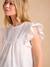 Blouse en voile de coton écru - vertbaudet enfant 