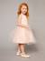 Robe cérémonie fille satin et tulle BEIGE POUDRE+BLANC+bleu ciel - vertbaudet enfant 