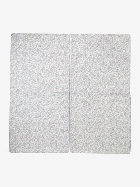 Tapis de motricité pliable et déhoussable beige+jaune+vert sauge - vertbaudet enfant 