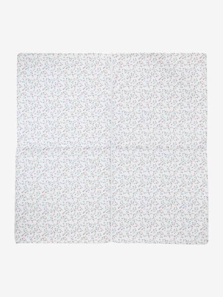 Tapis de motricité pliable et déhoussable beige+jaune+vert sauge - vertbaudet enfant 