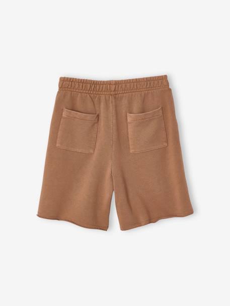 Lot de 2 bermudas effet délavé noix de pécan - vertbaudet enfant 