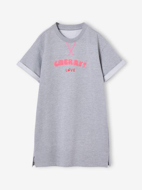 Fille-Robe-Robe fille en molleton léger motif 