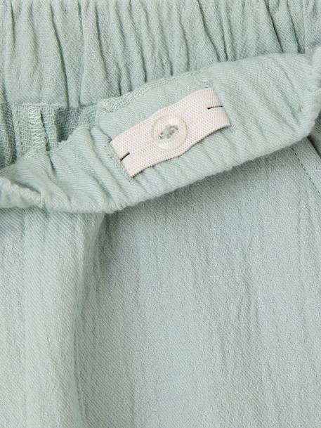 Ensemble short + t-shirt garçon vert sauge - vertbaudet enfant 