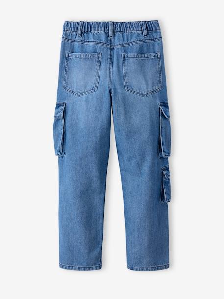 Jean garçon loose battle denim bleached - vertbaudet enfant 