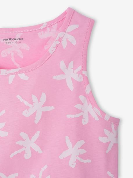 Set van 2 surf pyjamabroeken voor meisjes rozen - vertbaudet enfant 