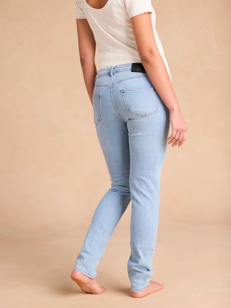 Slim zwangerschapsjeans ENVIE DE FRAISE denimgrijs+gebleekt denim+ongewassen denim - vertbaudet enfant 