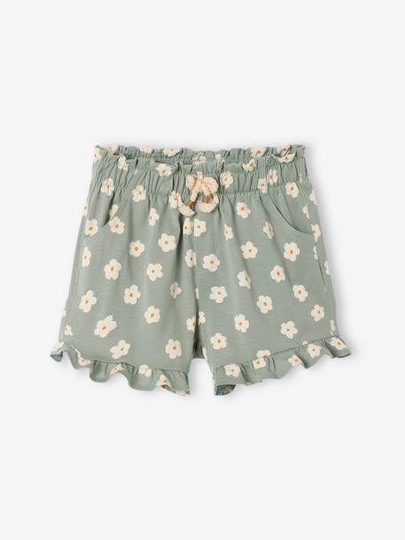 Fille-Short-Short fille à volant 