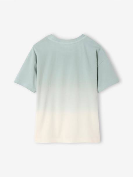 Jongensshirt tie & dye motief fotoprint saliegroen - vertbaudet enfant 
