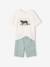 Ensemble short + t-shirt garçon vert sauge - vertbaudet enfant 