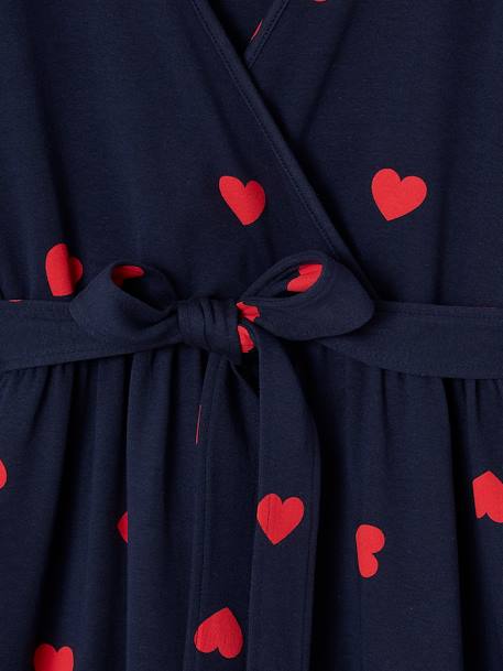 Kit Maternité 'Mon coeur' chemise de nuit grossesse + body bébé + pochon marine - vertbaudet enfant 