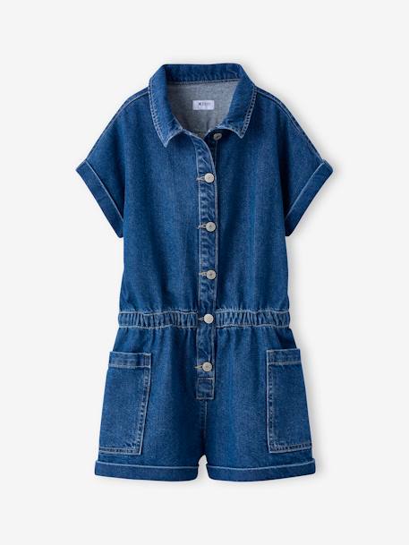 Fille-Combishort en jean fille