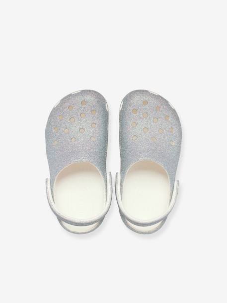 Sabots bébé Classic Iridescent Glitte (TM) blanc+rose - vertbaudet enfant 