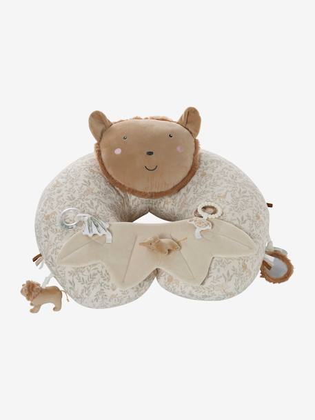 Ontdekkingskussen voor baby's beige+bruin+groen+ORANJE+wit - vertbaudet enfant 