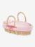 Ensemble couffin peluche pour poupon 36/42 cm rose - vertbaudet enfant 