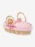 Ensemble couffin peluche pour poupon 36/42 cm rose - vertbaudet enfant 