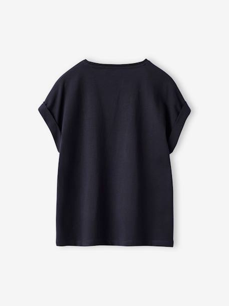 Lot de 2 T-shirts manches courtes fille anthracite - vertbaudet enfant 