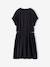 Robe fille avec ouvertures côtés anthracite+vanille - vertbaudet enfant 
