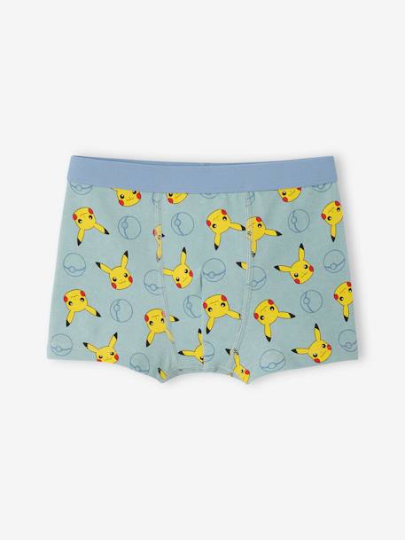Lot de 5 boxers Pokémon Pikachu bleu ciel - vertbaudet enfant 