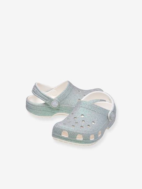 Sabots bébé Classic Iridescent Glitte (TM) blanc+rose - vertbaudet enfant 