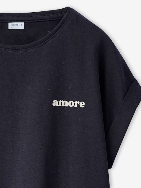 Set van 2 T-shirts met korte mouwen voor meisjes antraciet - vertbaudet enfant 