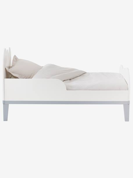 Lit évolutif enfant LIGNE NUAGE blanc/gris - vertbaudet enfant 