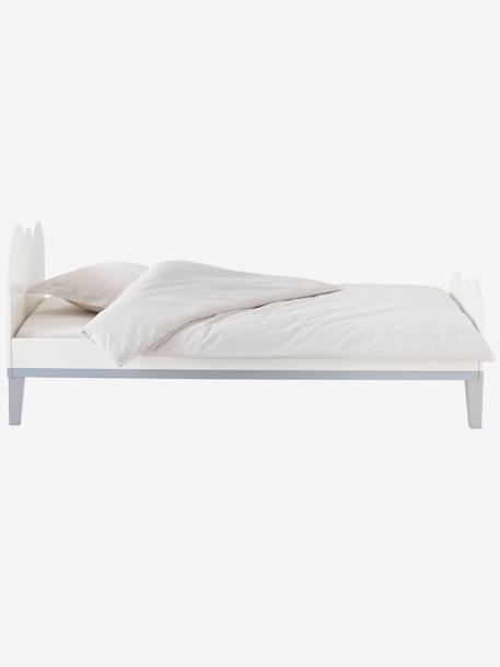 Evolutief bed kinderen WOLKENLIJN Wit / grijs - vertbaudet enfant 