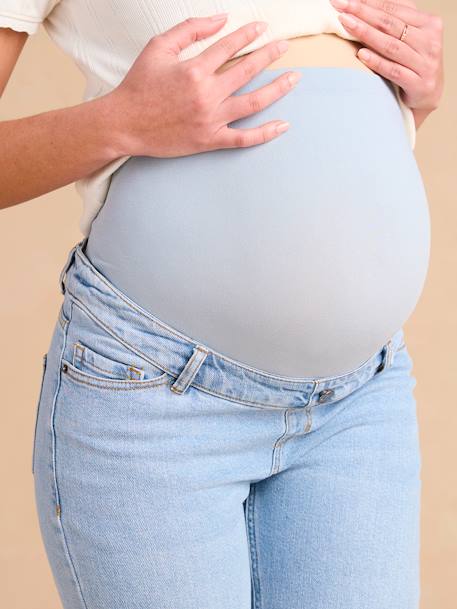 Slim zwangerschapsjeans ENVIE DE FRAISE denimgrijs+gebleekt denim+ongewassen denim - vertbaudet enfant 