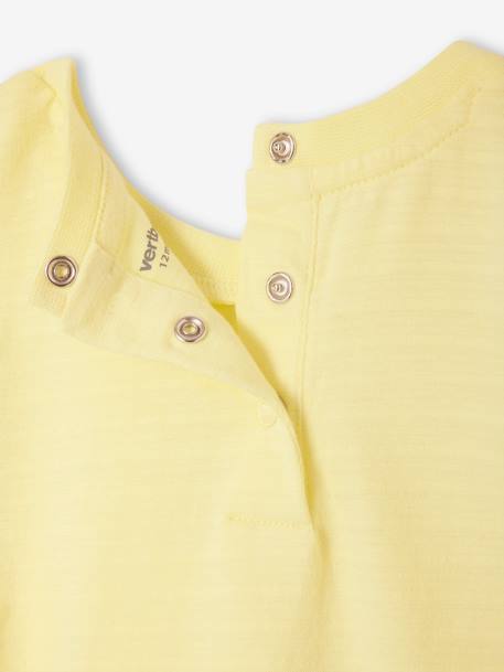 T-shirt baby met korte mouwen fluoriserend geel - vertbaudet enfant 
