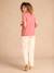 Zwangerschapsshirt voor/achter met macramé hals ENVIE DE FRAISE terracottategel - vertbaudet enfant 