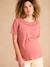Tee-shirt grossesse devant/dos encolure macramé tomette - vertbaudet enfant 