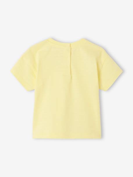 T-shirt baby met korte mouwen fluoriserend geel - vertbaudet enfant 