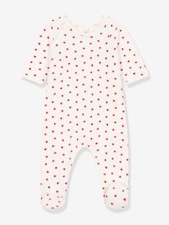 Bébé-Pyjama, surpyjama-Pyjama bébé en velours coeurs