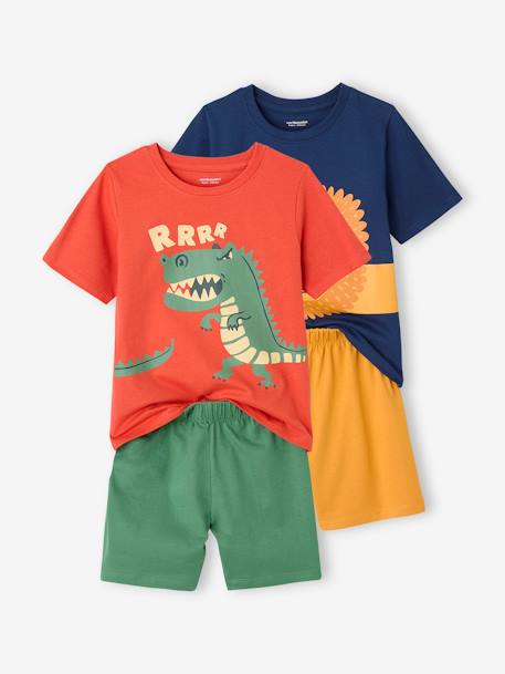 Garçon-Lot de 2 pyjashorts garçon animaux