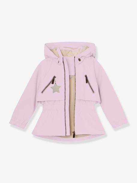 Veste mi-saison imperméable fille avec doublure polaire MATALGEA bois de rose+lilas poudré+rose poudré+vert sauge - vertbaudet enfant 