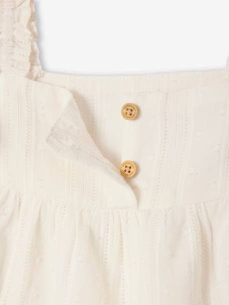 Blouse épaules volantées bébé écru - vertbaudet enfant 